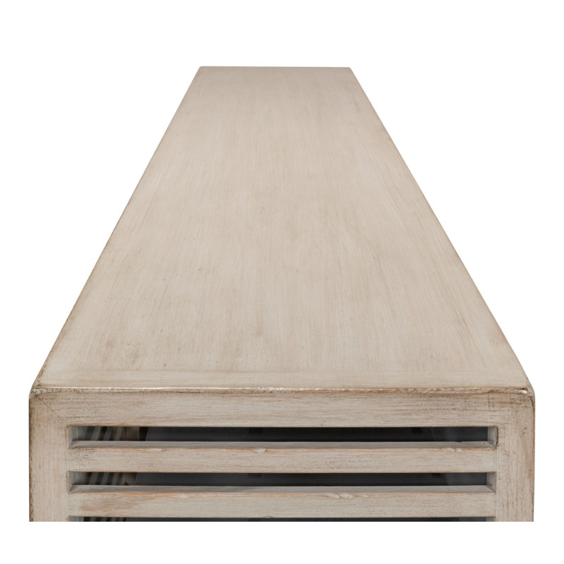 St. Nevis 92'' Gray Wash Solid Wood Contemporary Sideboard