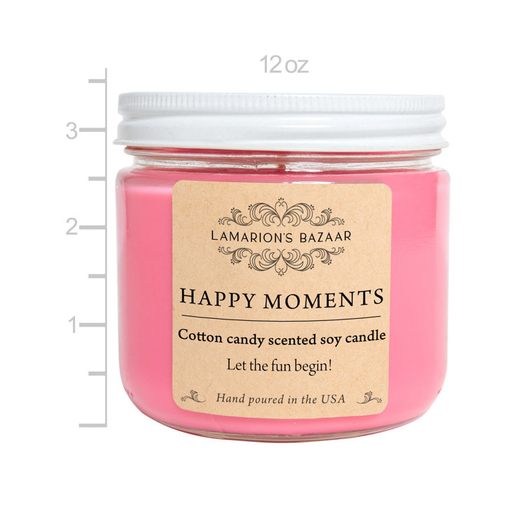 Sweetie - Cotton Candy Scented Soy Candle with Rainbow Quartz – Lamarion's  Bazaar