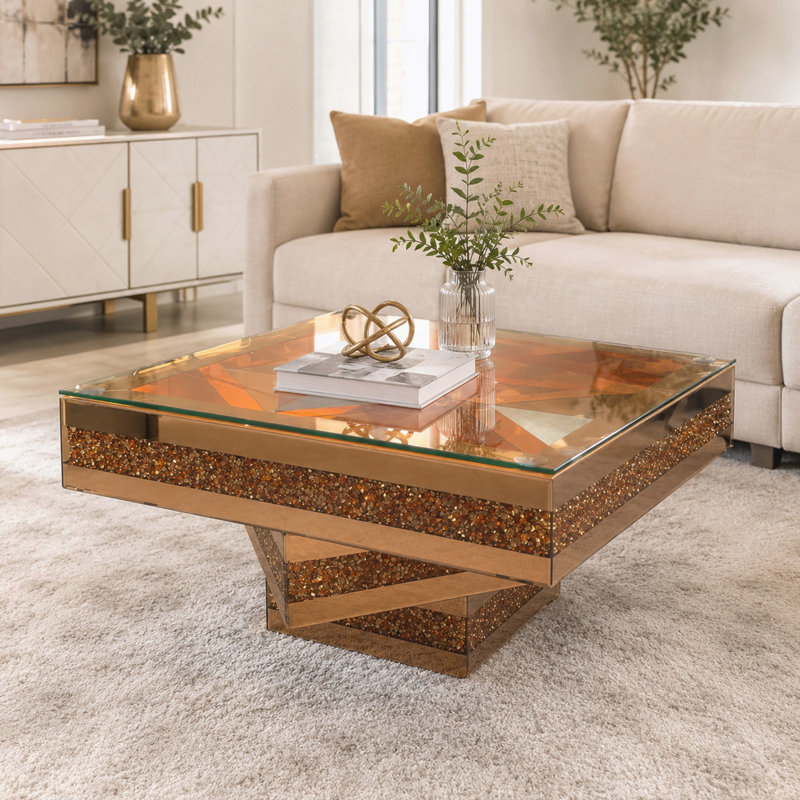 Table basse moderne, Brun