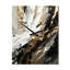 Golden Wave Reflections VI - Horloge murale moderne abstraite-99634557