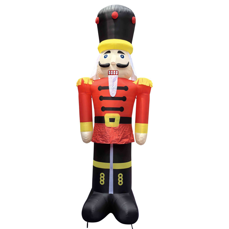 Lighted Inflatable Nutcracker Soldier Outdoor Commercial Christmas Decoration - 20'