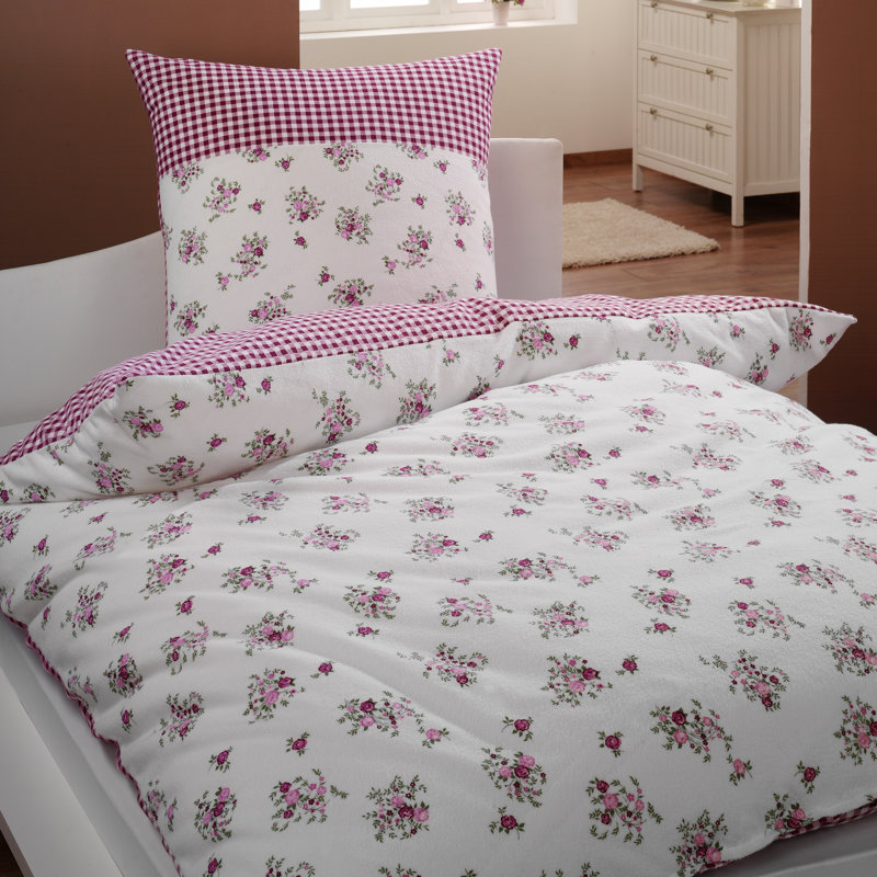 Wendebettwäsche, Single Duvet Cover + 1 Pillowcase, Berry