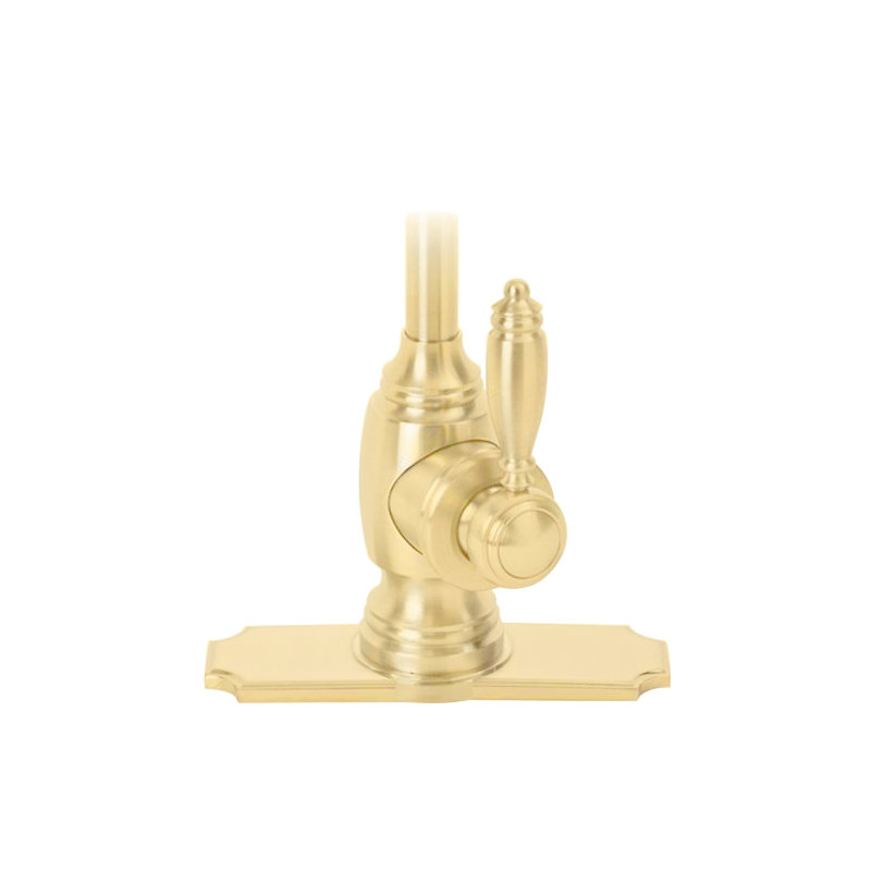 Traditional 6" Escutcheon Plate, Polished Brass