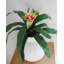 Bromélia artificiel rose de 30 cm