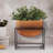 Bronze Gavyn Vase with Black Iron Stand- Tall-2023187380