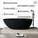Coral Way 67'' x 34'' Solid Surface Stone Freestanding Soaking Bathtub