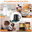 Chauffe-tasses à café électrique pour le bureau Arrêt automatique USB Tasse à boisson au lait pour le thé Plaque chauffante pour le bureau 3 réglages de température-124895343