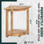Banc de douche en bois massif l 17,9 po Alandis-961220146
