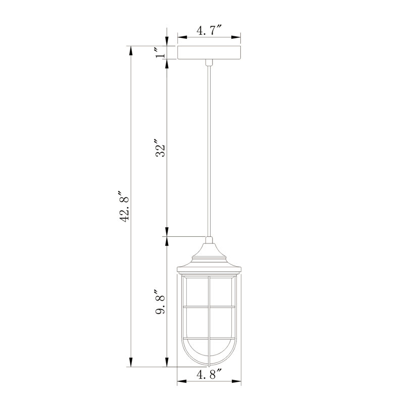 Luminaire suspendu 1 lumières teadrop single Pequoig