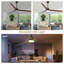 Ventilateur de plafond 72 po avec lumière et télécommande, ventilateur de plafond moderne réversible à moteur à courant continu de 72 po
