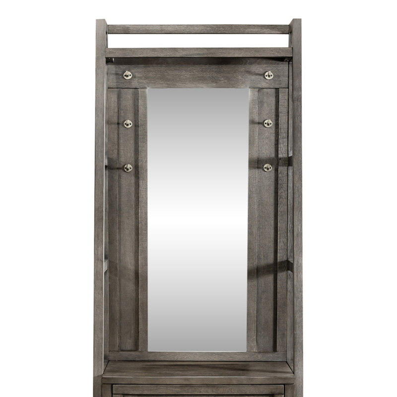 Bettee Hall Tree with Bench and Shoe Storage, Brown