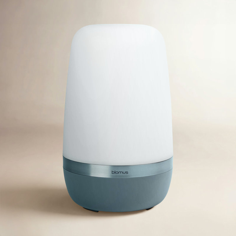 Lampe de table extérieure rechargeable SPIRIT, Blanc / gris, H 9,8 po x l 5,9 po x P 5,9 po