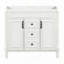 Meuble-lavabo 36 po sans lavabo supérieur, armoire seulement, armoire de rangement moderne avec 2 portes à fermeture douce et 2 tiroirs-115999353