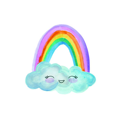 Smiling Rainbow - Wrapped Canvas Print