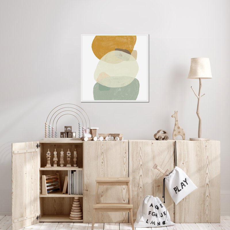 Platelet III - Painting, 80cm H x 80cm W, White Framed Paper Print
