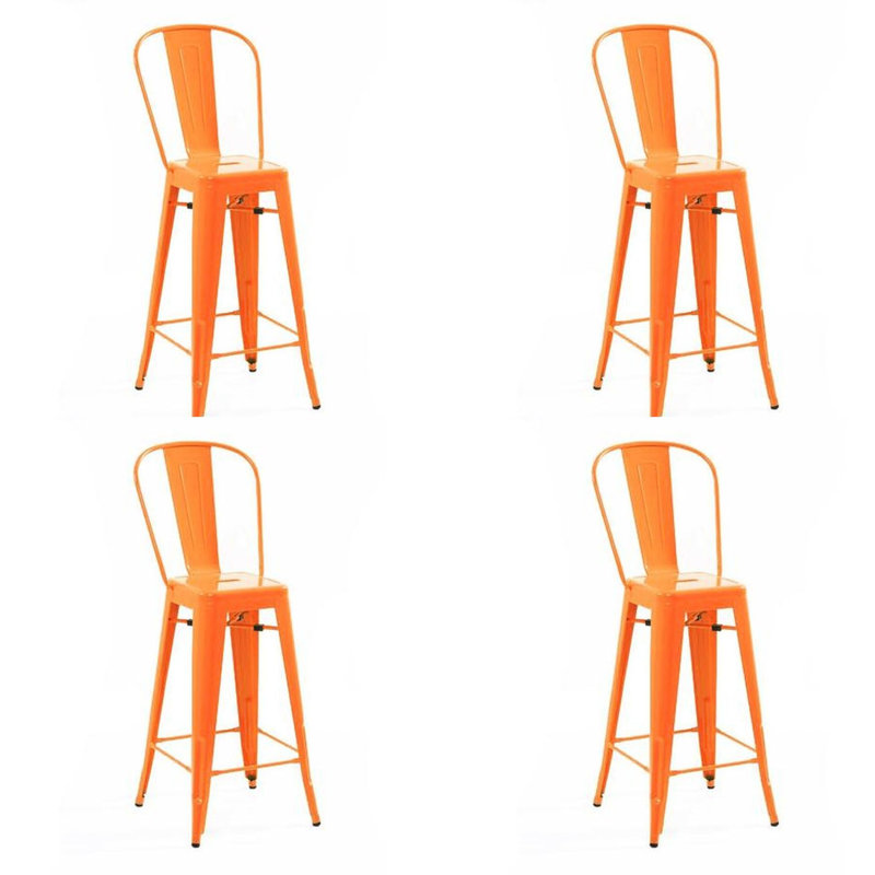 Tabouret de bar 30 po Cazzie, Orange