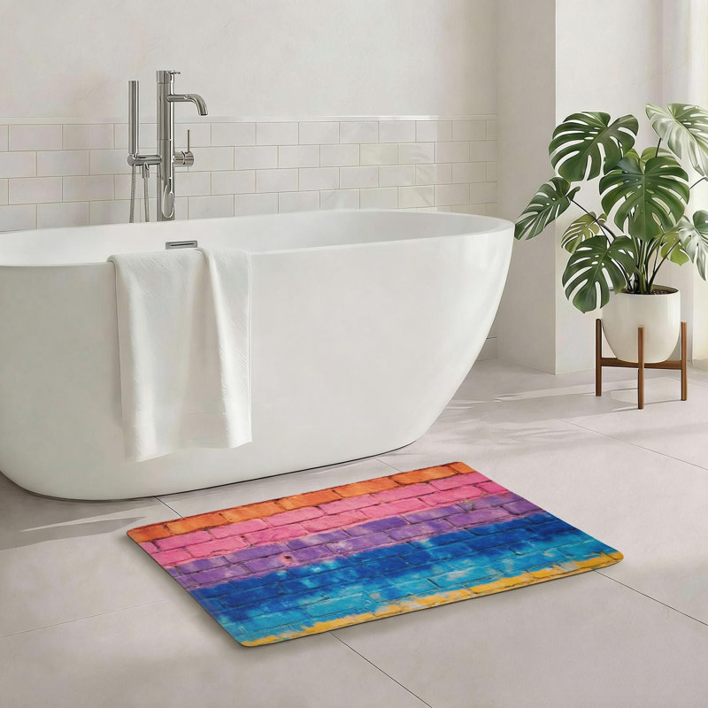 Tapis mural pour salle de bain Rainbow