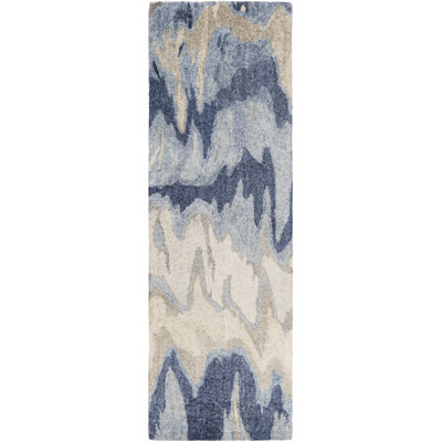 Mcduffy Hand Tufted Viscose Abstract Indoor Rug