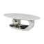 Table basse ovale en faux marbre pour le salon, design moderne-512415251