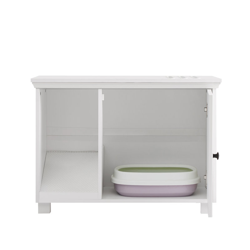 Kearns Wood Litter Box Enclosure with Scoop