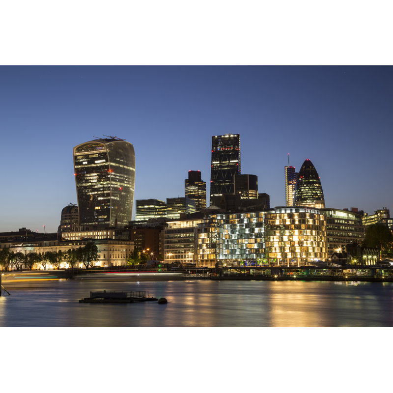 Gamero London Skyline - Wrapped Canvas Print, 30cm H x 46cm W x 3.8cm D
