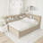 Wood Daybed With Storage Shelves ,3 Drawers And 2 Sliding Doors-663760389