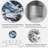 Black White and Blue Liquid Marble Art Uinivers - Modern Wall Clock-1999478582
