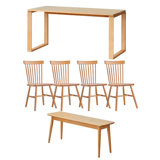 Long table work table Solid wood large board table