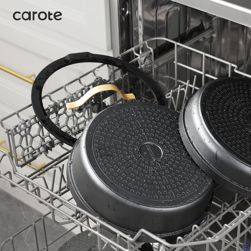 Carote X Leila  Premium 20-piece Cookware Set, Nonstick Set With Versatile Detachable Handle, Oven/dishwasher/fridge Safe, Induction Rv Set
