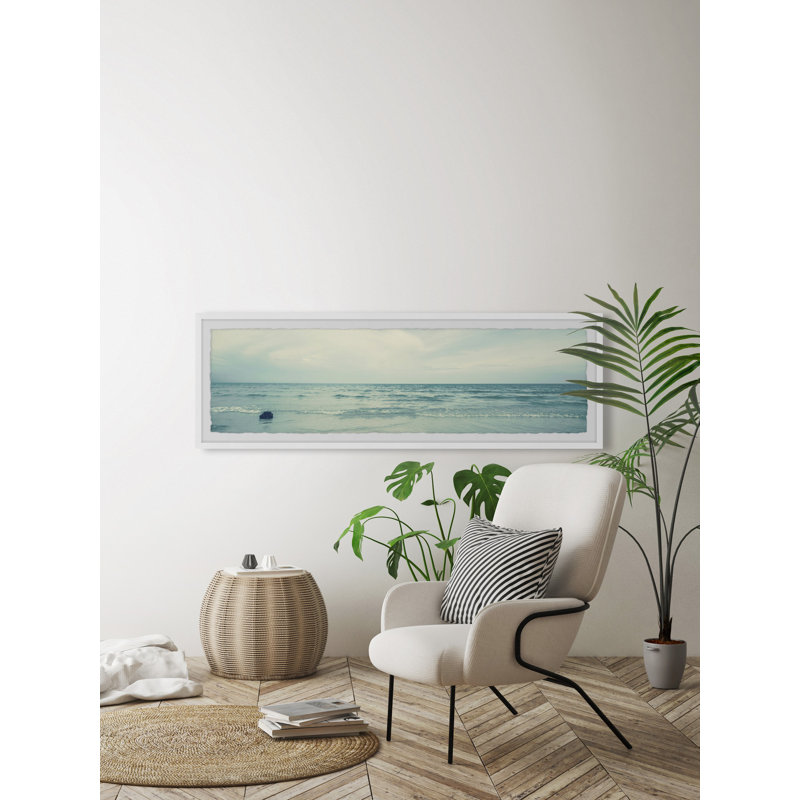 «Beach Daze Always», impression panoramique sur cadre photo, H 10 po x l 30 po