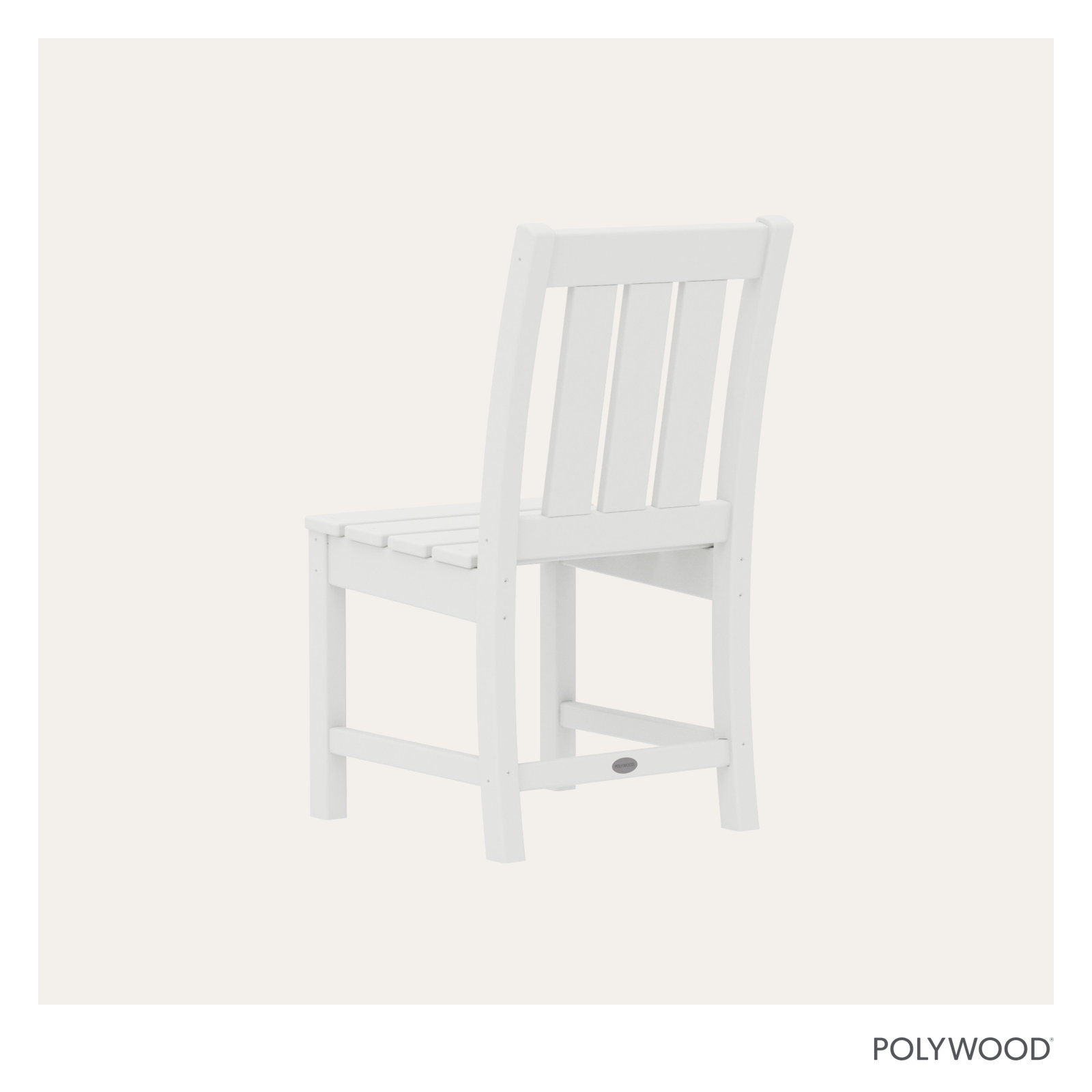 POLYWOOD® Oxford Patio Side Chair, White