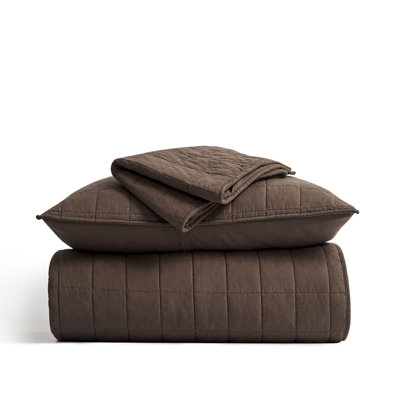 100% Cotton Box Stitch Quilt Set