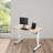 Adjustable Metal Base Standing Desk-60317187-60317186