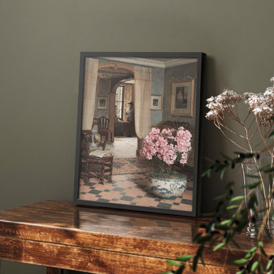 Motif floral rétro C