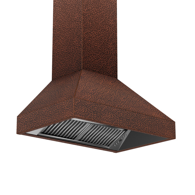 30" 400 CFM Convertible Wall Mount Range Hood, Oil-Rubbed Bronze, 30" W