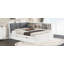 Lit plateforme en bois avec lit gigogne, tablettes et tête de lit-107388508-107388509