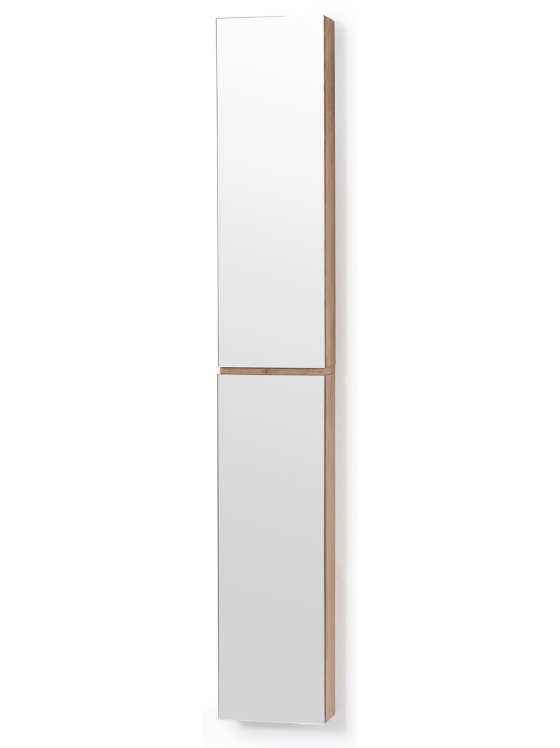 Mendocino 25Cm W x 162Cm H x 25Cm D Solid Wood Wall Mounted Tall Bathroom Cabinet