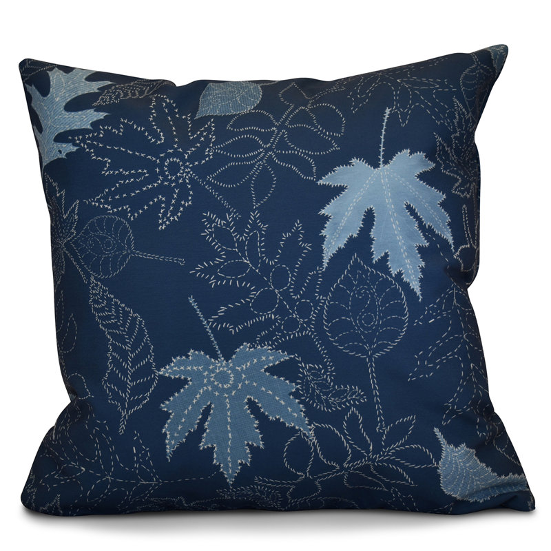 Housse de coussin carré, bleu