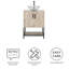 Ensemble de meuble-lavabo simple 24 po Vondal-929607095