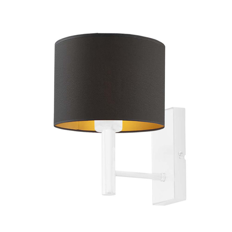 Woodhouse Armed Sconce, White, Brown