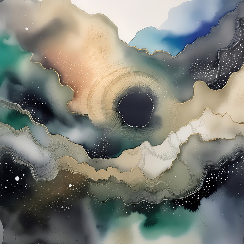 Emerald Dreamscape, 36" H x 36" W