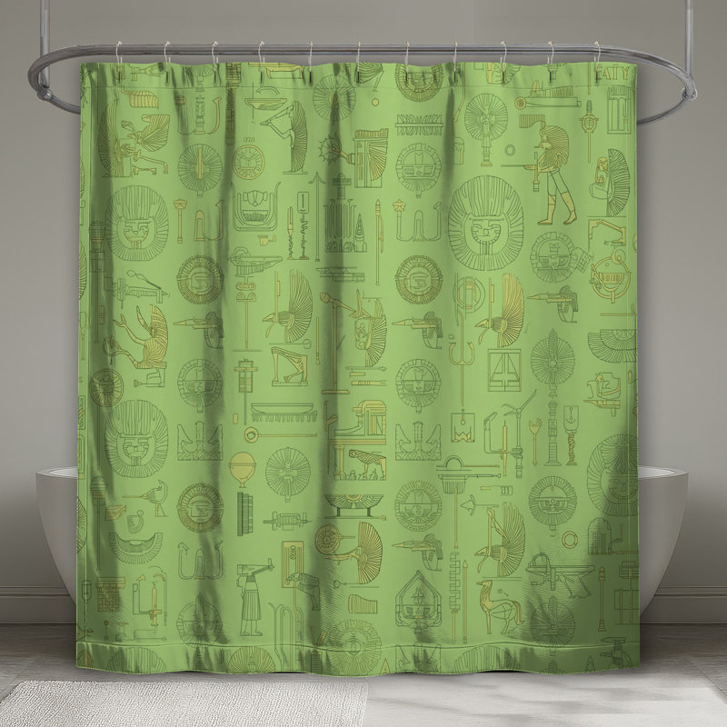 Rideaux de douche égyptiens très longs, L 70 po x H 72 po