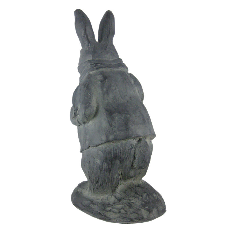 White Resin Rabbit Garden Statue for Indoor/Outdoor Use
