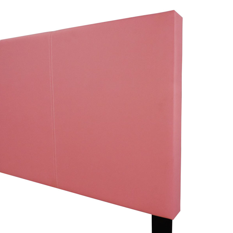 Vegan Leather Bed, Twin, Pink