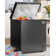 TABU Chest Freezer, 3.5 Cu Ft Deep Freezer with Removable Storage Basket, Black Top Open Door Freezer with 7 Level Adjustable Temperature