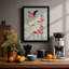 Flamingo Grace Boho - Framed Print-381115830-381115824