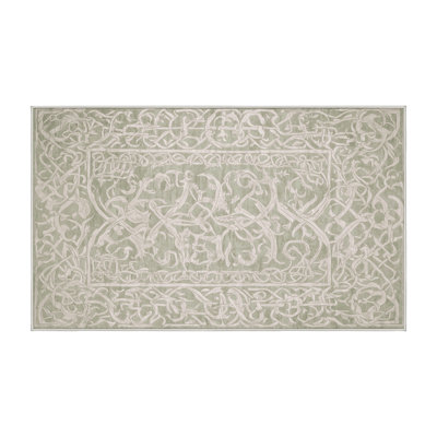 Tapis beige lavable à la machine