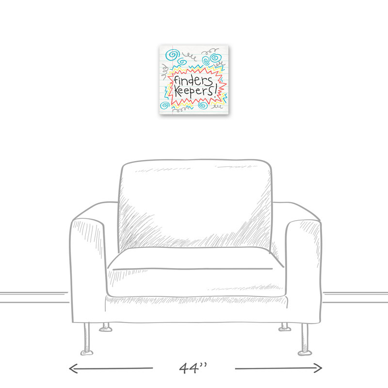 « finders », art sur toile Cronyn, H 12 po x l 12 po x P 1,25 po