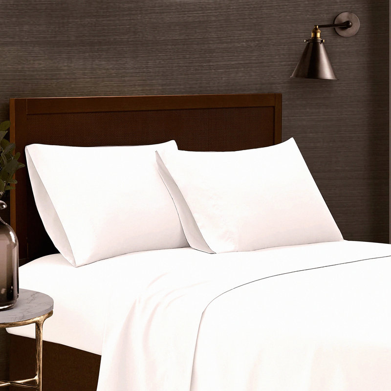 Luxury Soft Microfiber Sheet Set - 6 Piece Solid Bedding Bundle with Pillowcases - Garment Washed for Ultimate Comfort and Durability