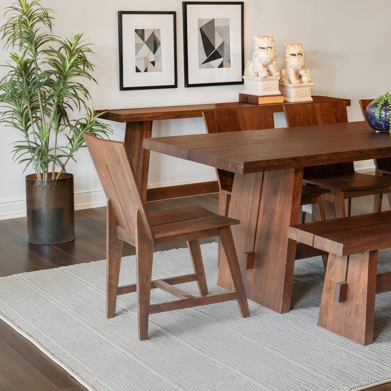 Acadia Dining Chair, Brown Wood